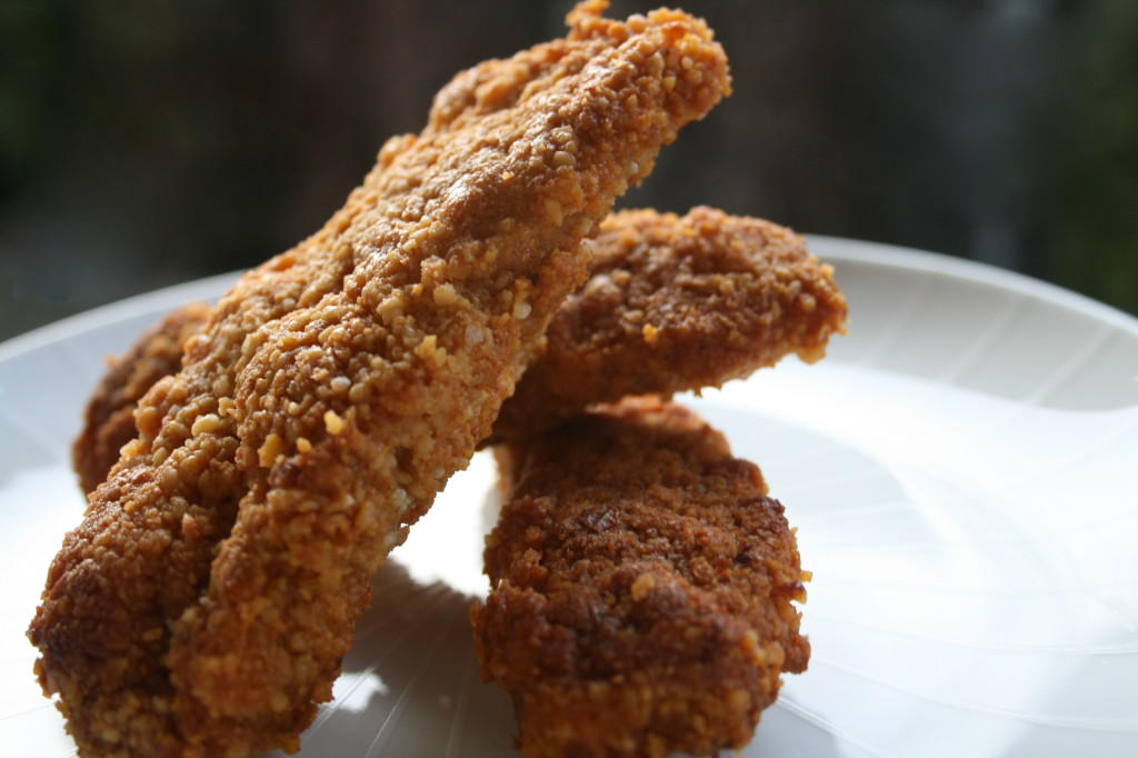 Paleo Chicken Fingers Served 2 Ways - Love from the Land