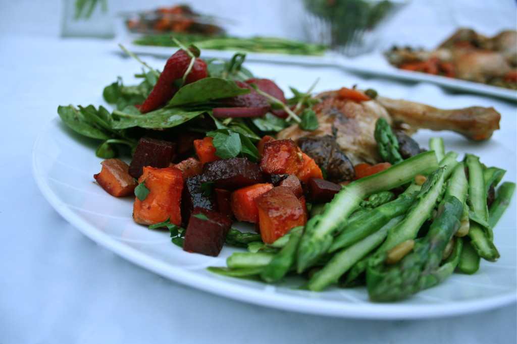 Rainbow Roast Chicken Meal