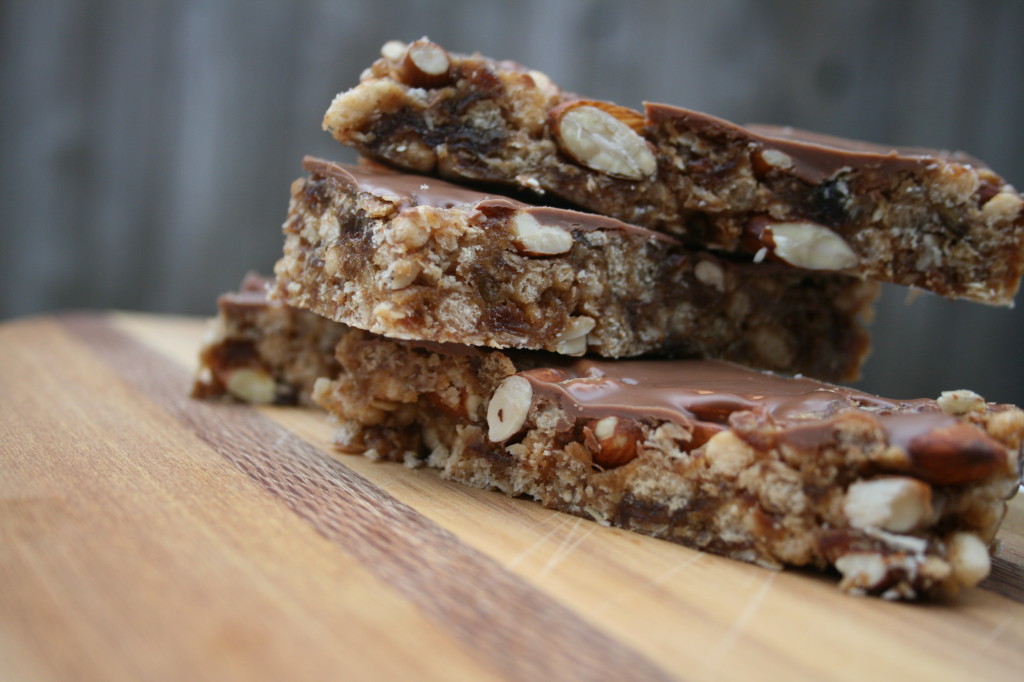 Chocolate Almond Granola Bars