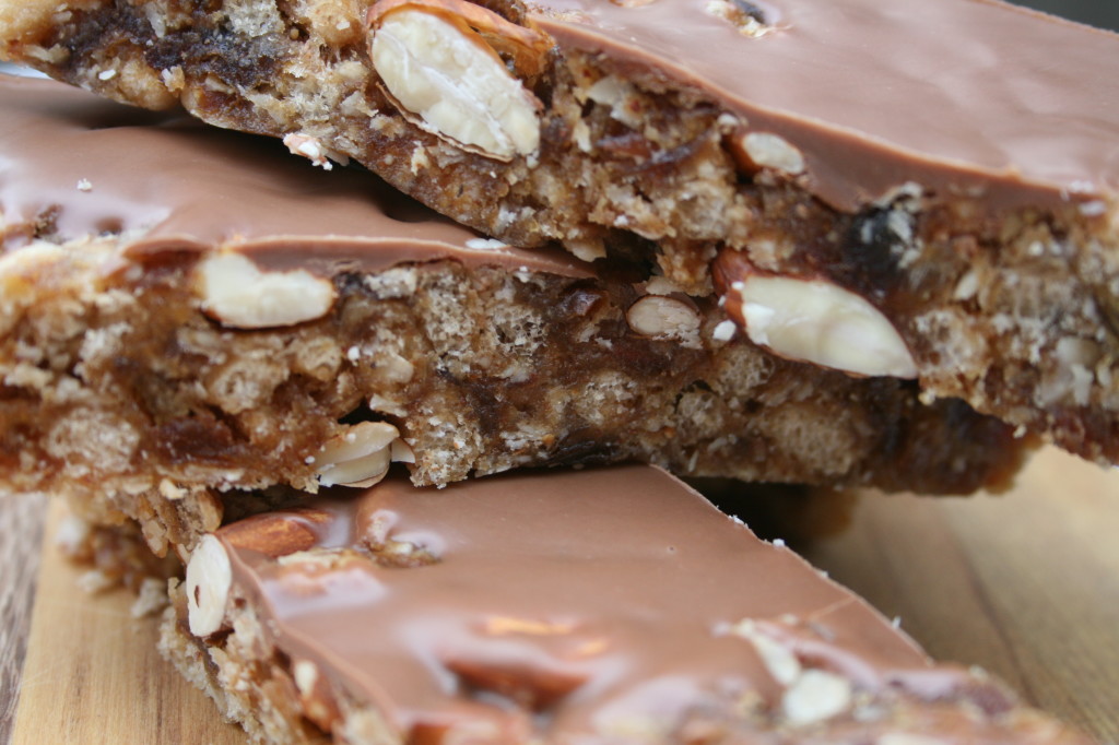 Chocolate Almond Granola Bars
