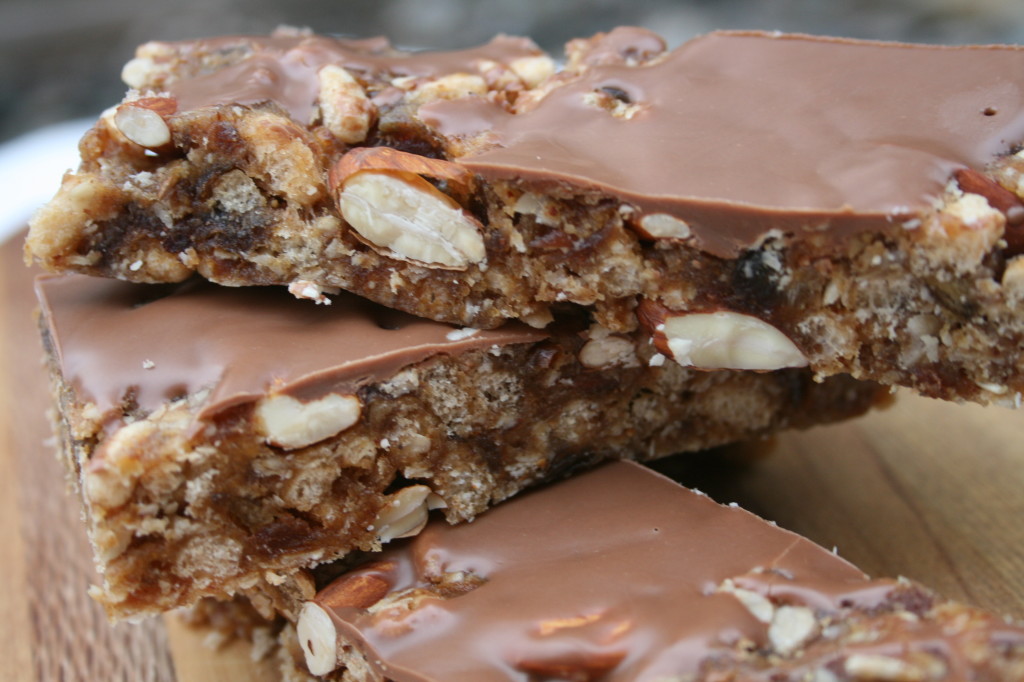 Chocolate Almond Granola Bars