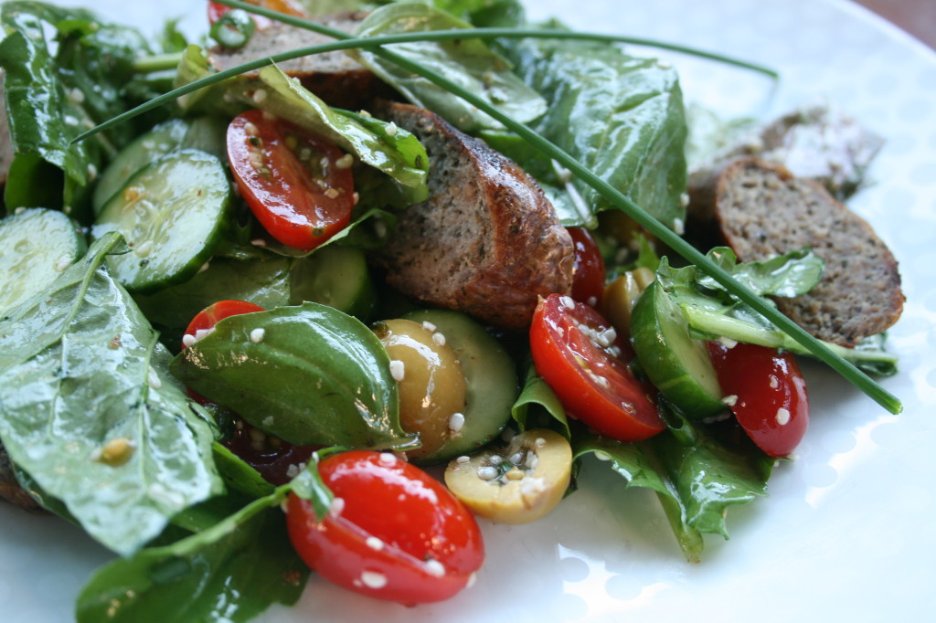 Mediterranean Salad with Spiced Lemon Vinaigrette