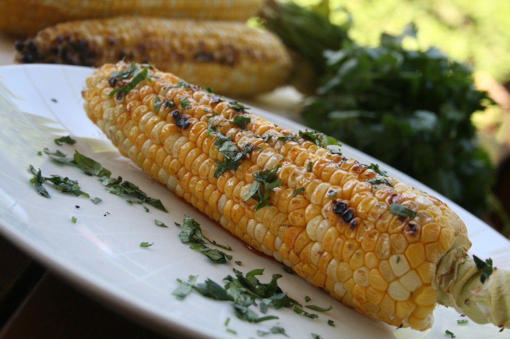 Grilled Corn on the Cob with Chili Butter