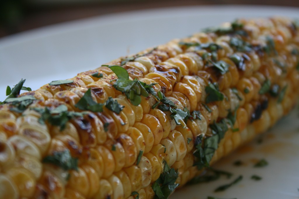 Grilled Corn on the Cob with Chili Butter
