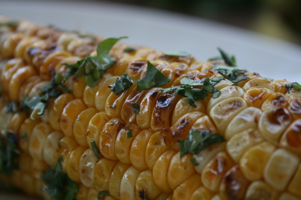 Grilled Corn on the Cob with Chili Butter