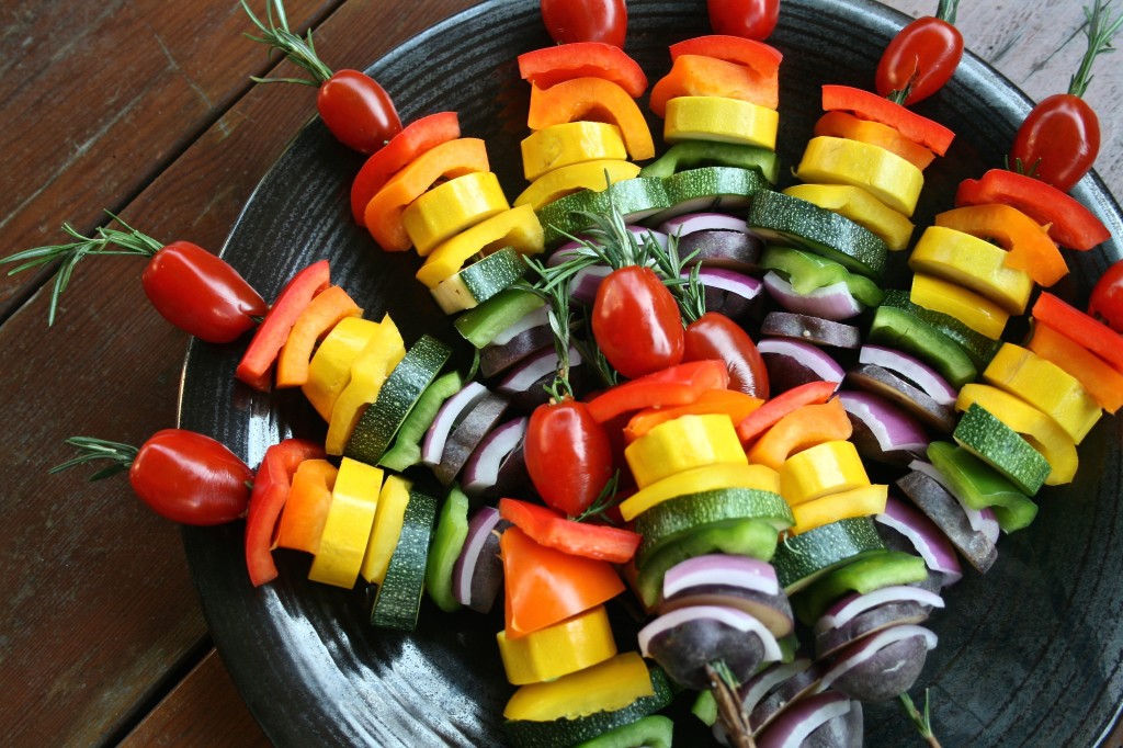 Rainbow Rosemary Skewers