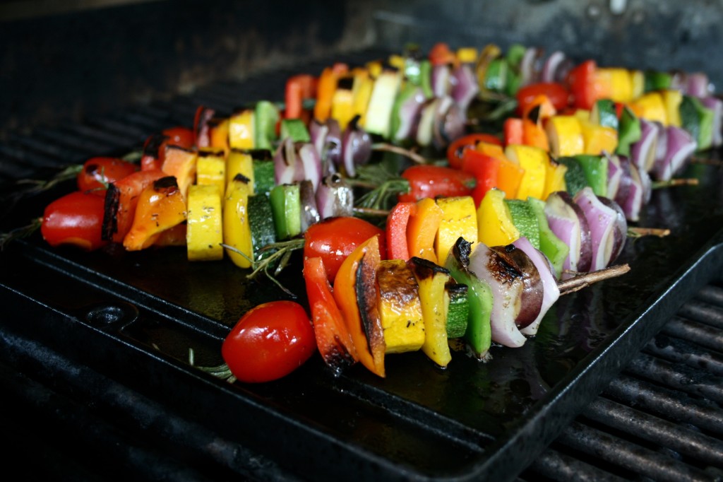 Rainbow Rosemary Skewers