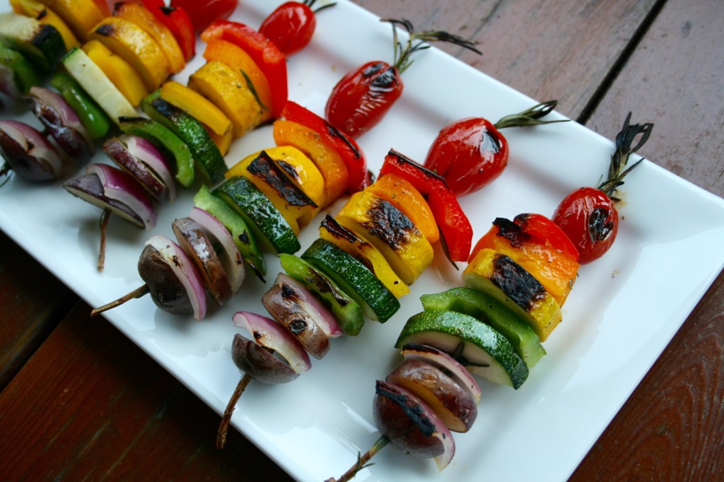 Rainbow Rosemary Skewers