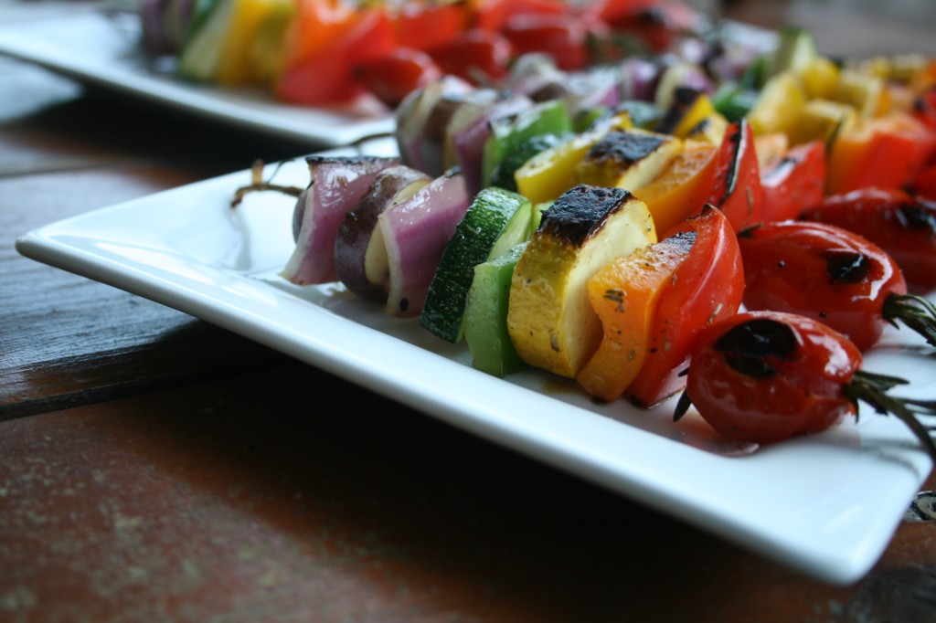 Rainbow Rosemary Skewers