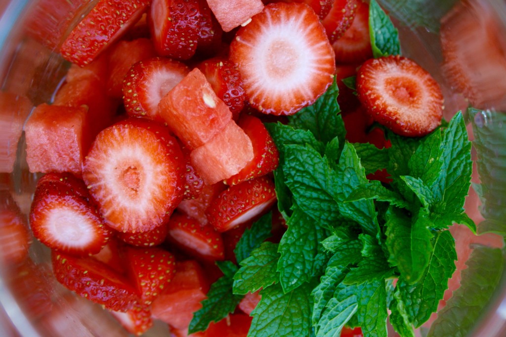 Strawberry Watermelon Mint Infused Water