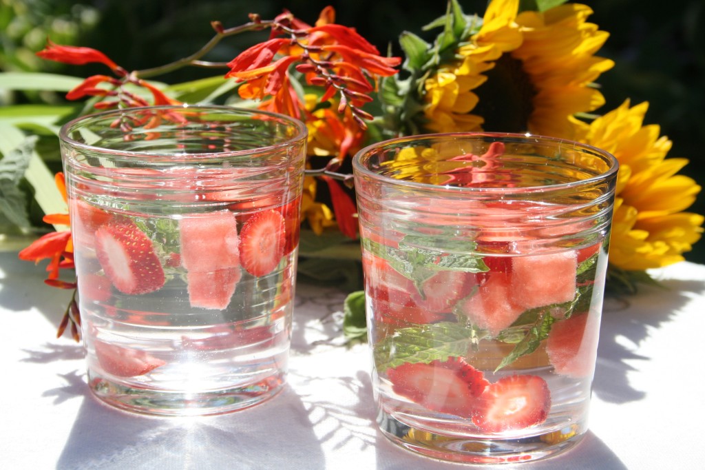 Strawberry Watermelon Mint Infused Water