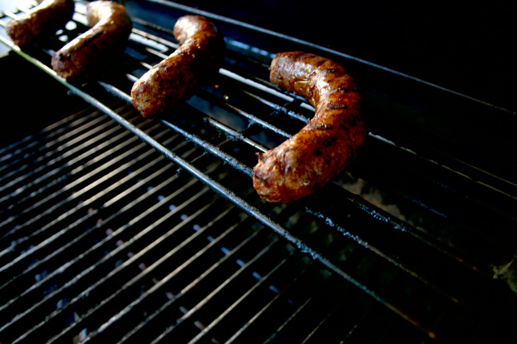 Grilled Lamb Sausages