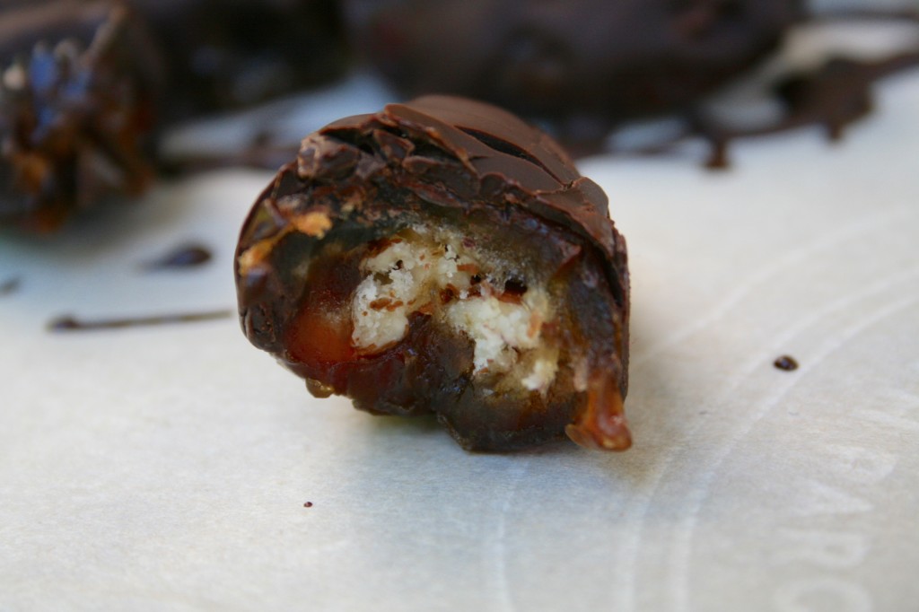 Vanilla Maple Pecan Stuffed Dates