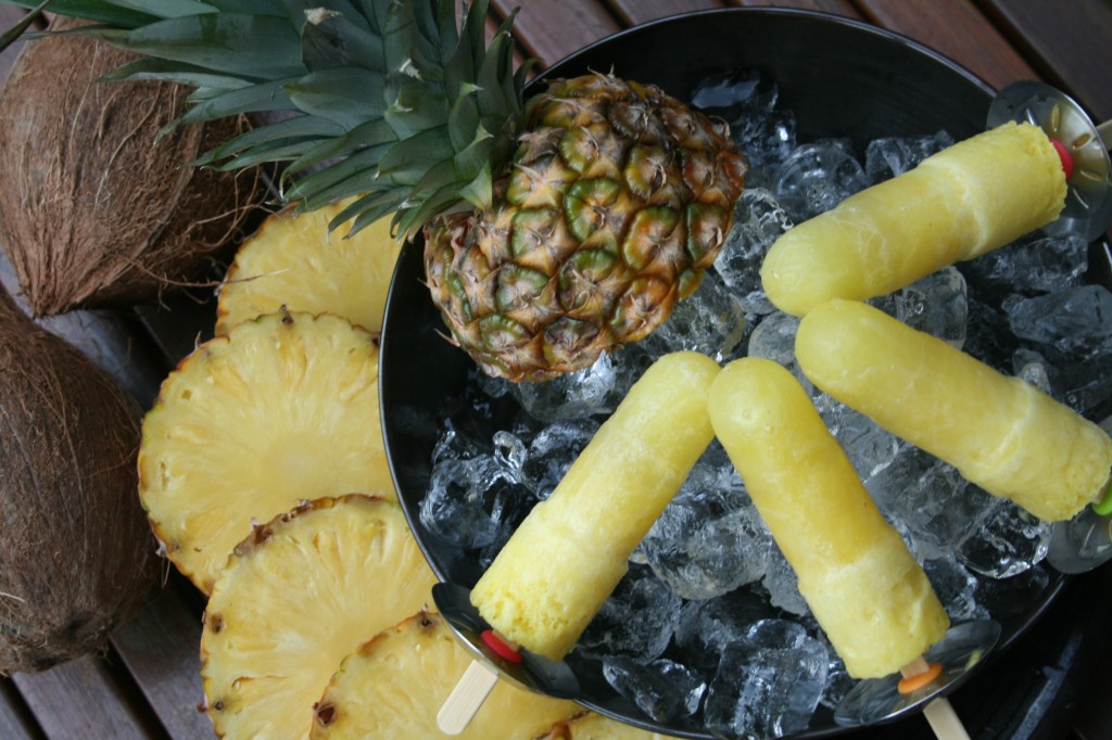 Piña Colada Popsicles