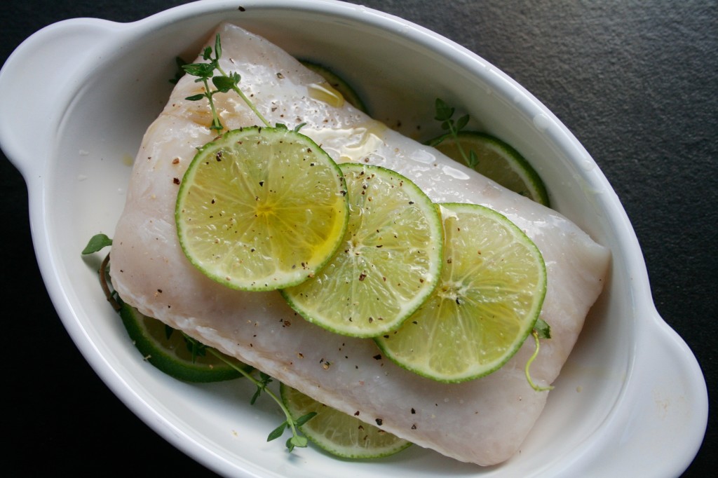 Lime Sole with Cherry Thyme Salsa