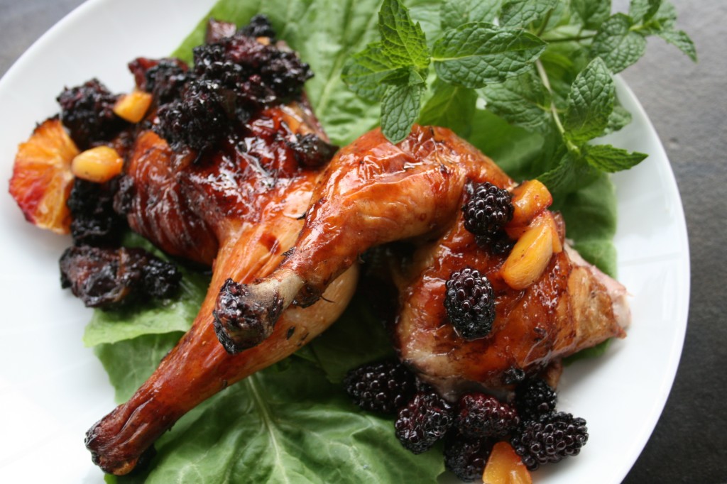 Blackberry Orange Mango Roast Chicken