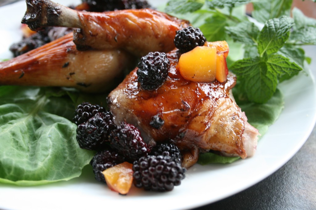 Blackberry Orange Mango Roast Chicken