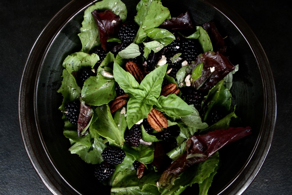 Blackberry Basil Salad