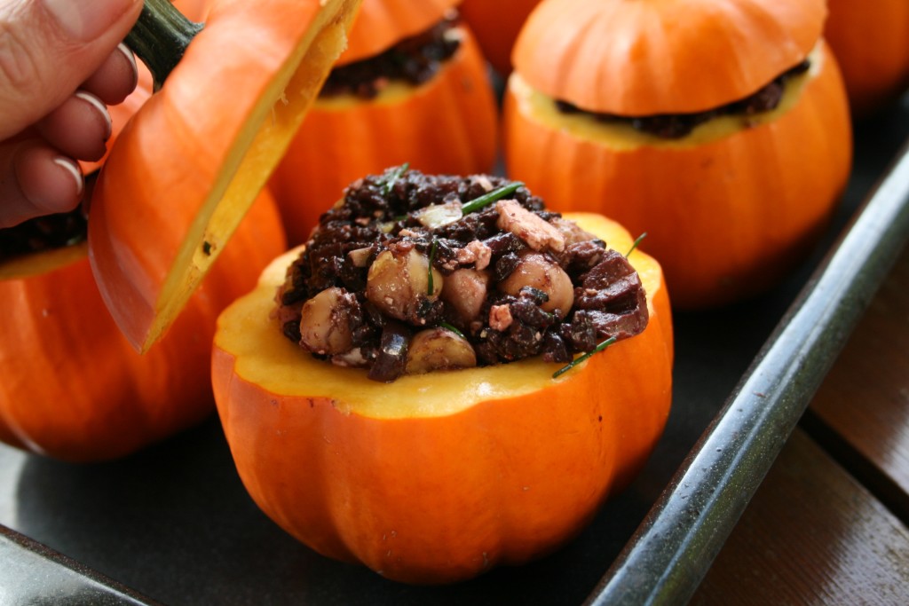 Black Rice Stuffed Pumpkins