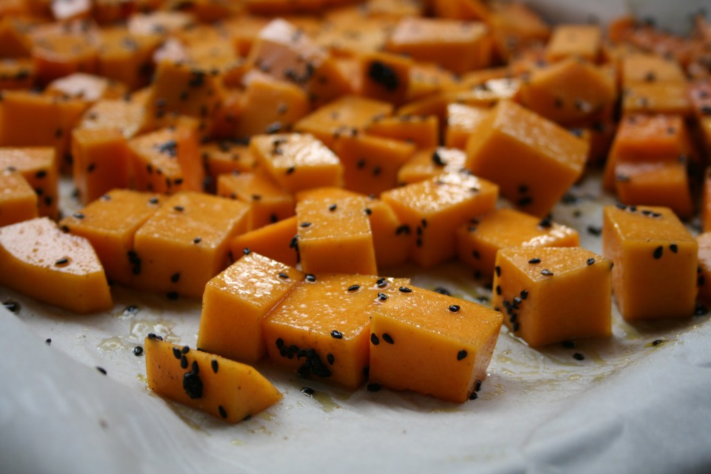 Honey Sesame Glazed Butternut Squash