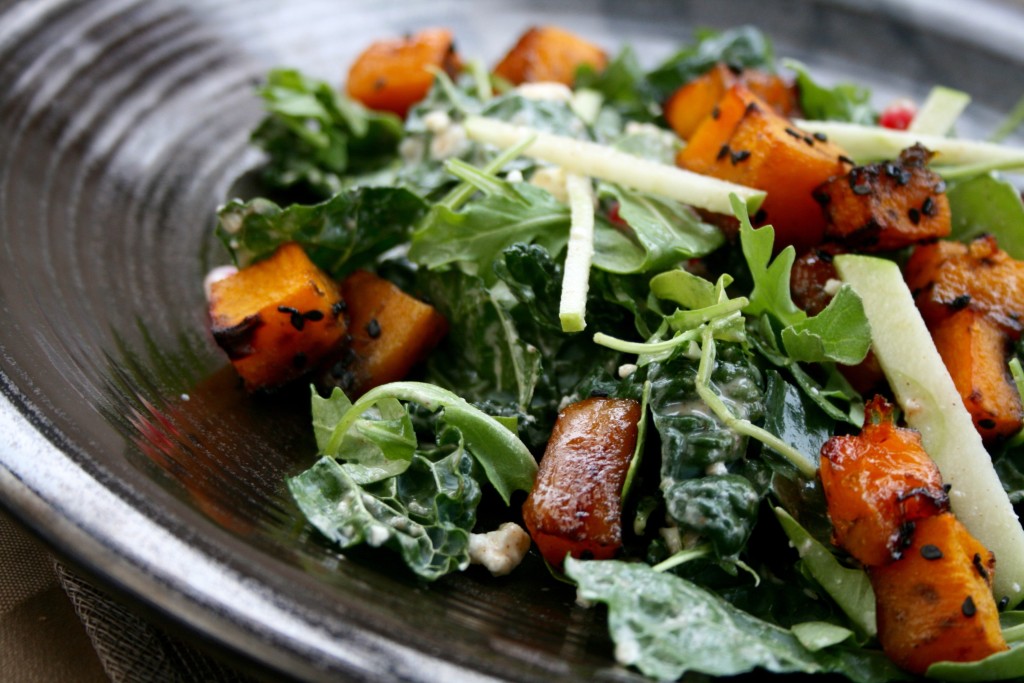 Honey Sesame Glazed Butternut Salad