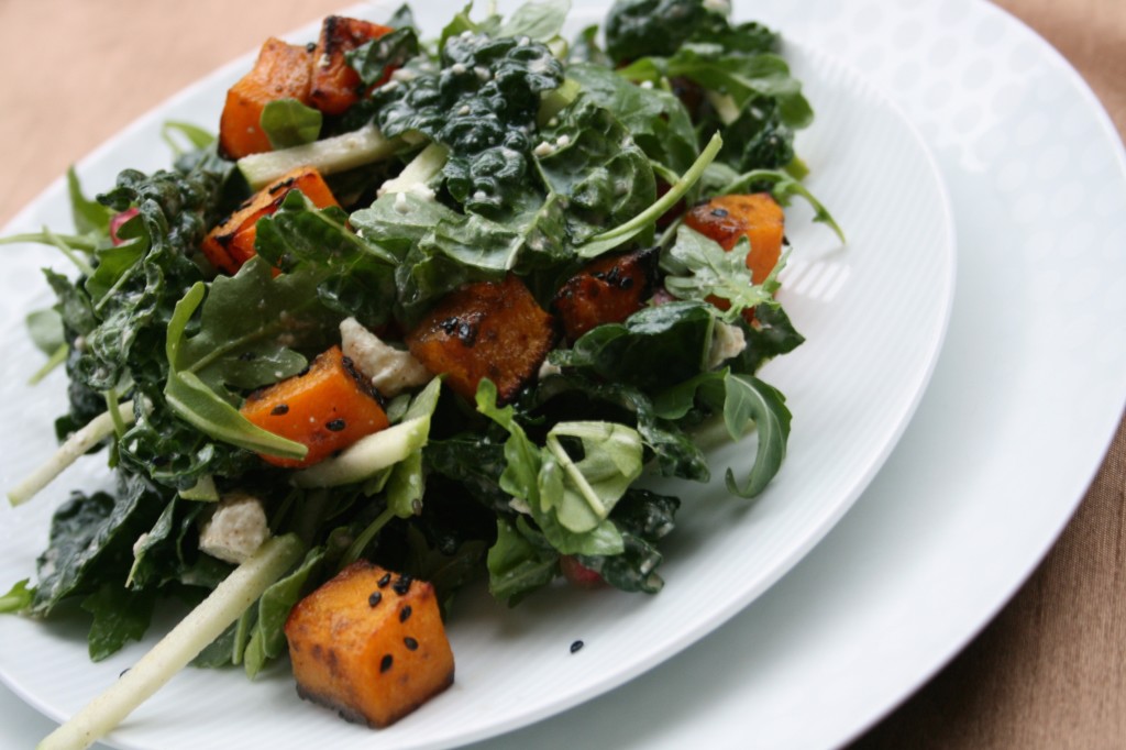 Honey Sesame Glazed Butternut Salad