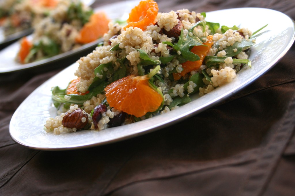 Cranberry Hazelnut Mandarin Quinoa Salad