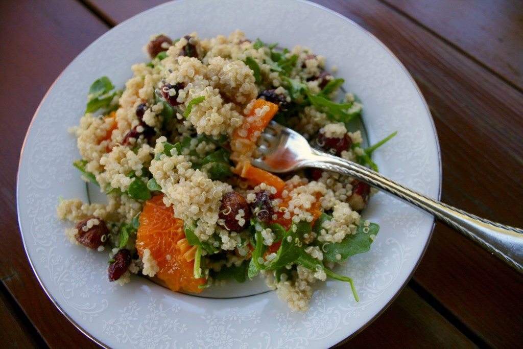 Cranberry Hazelnut Mandarin Quinoa Salad