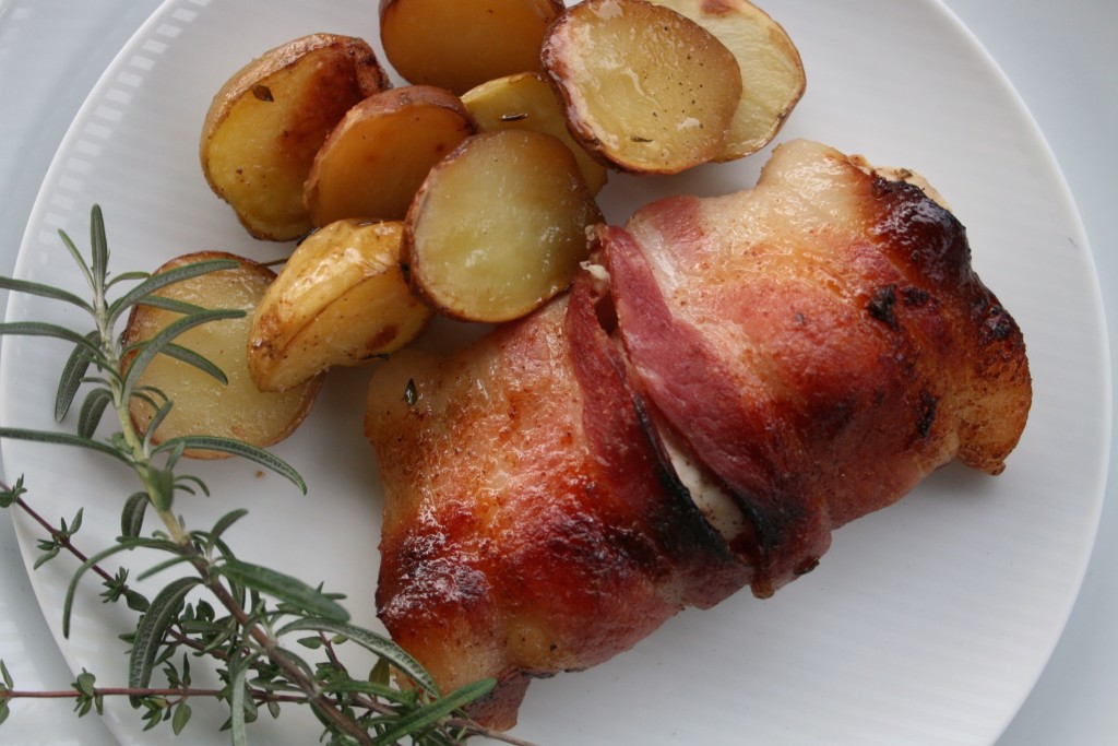 Honey Mustard Bacon Wrapped Chicken