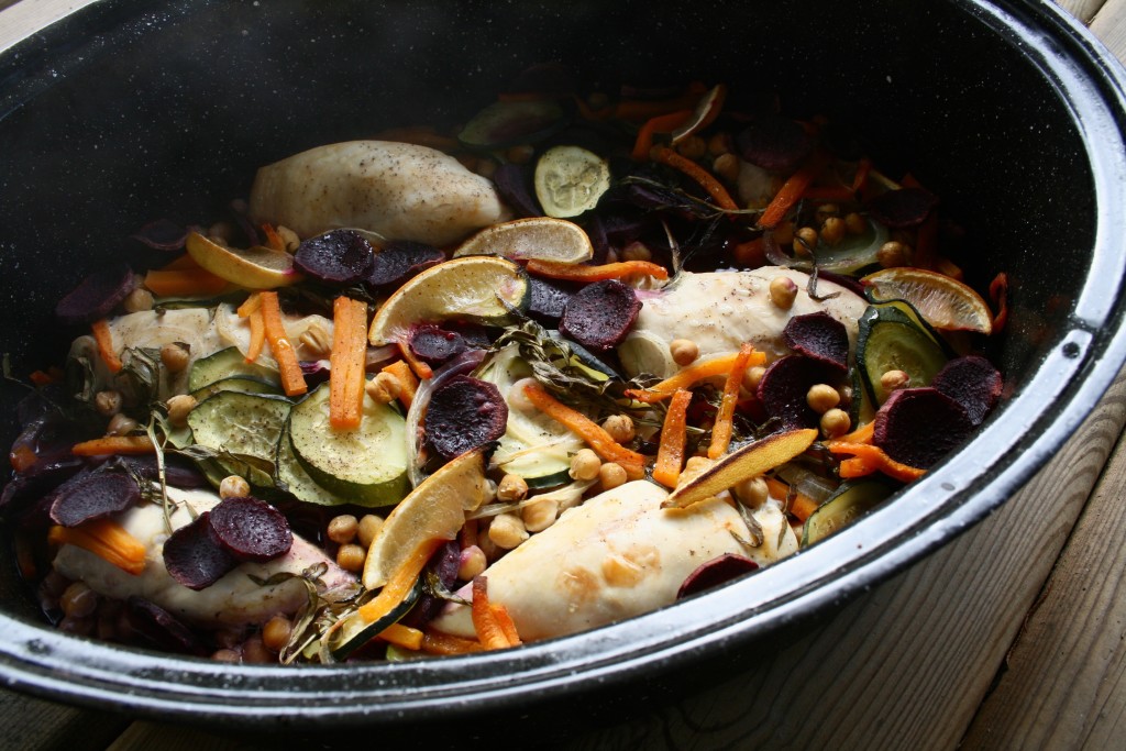 Lemon Tarragon Chickpea Chicken