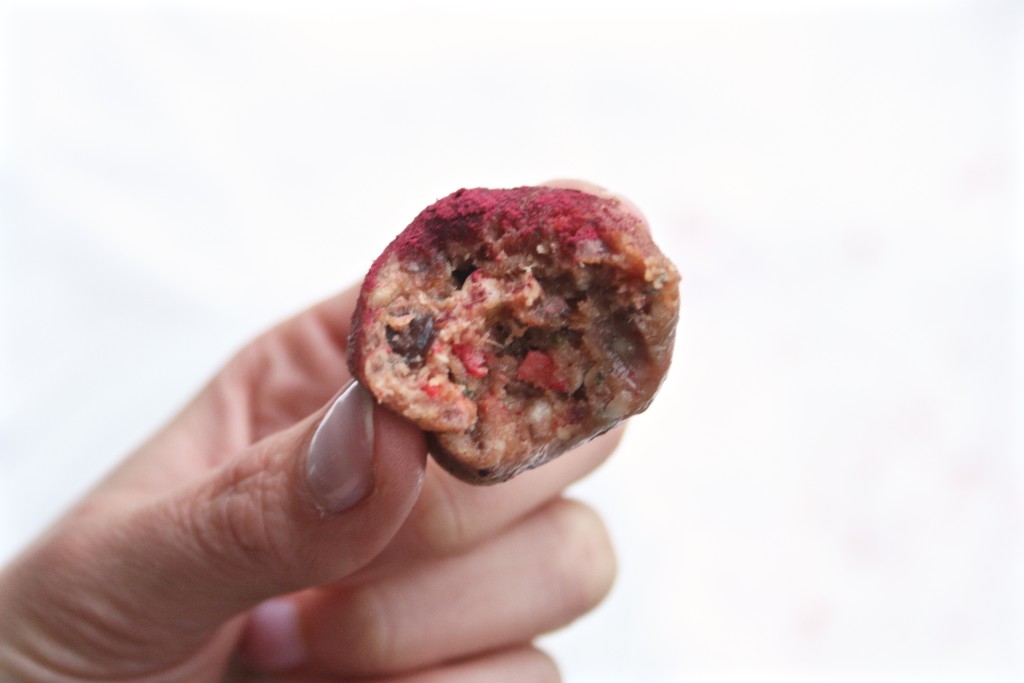 Strawberry Power Balls