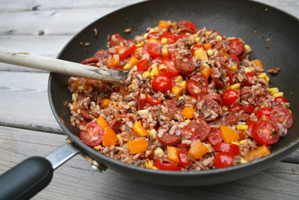 Chorizo and Wild Rice Bowl