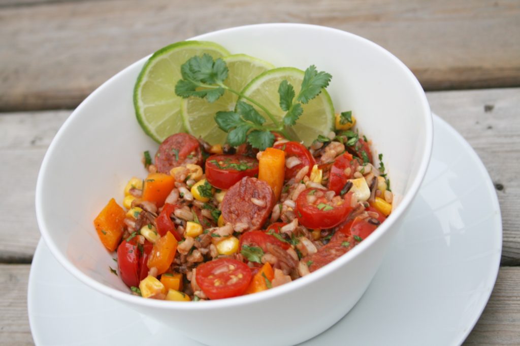 Chorizo and Wild Rice Bowl