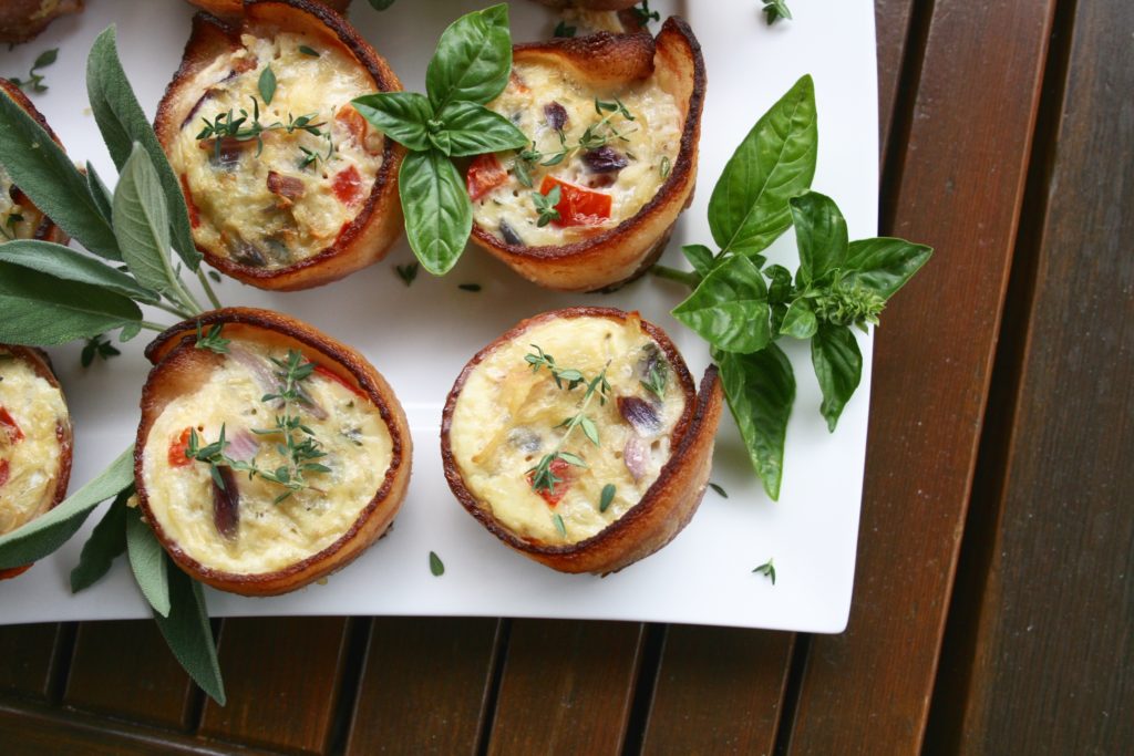 Bacon Wrapped Frittata Muffins