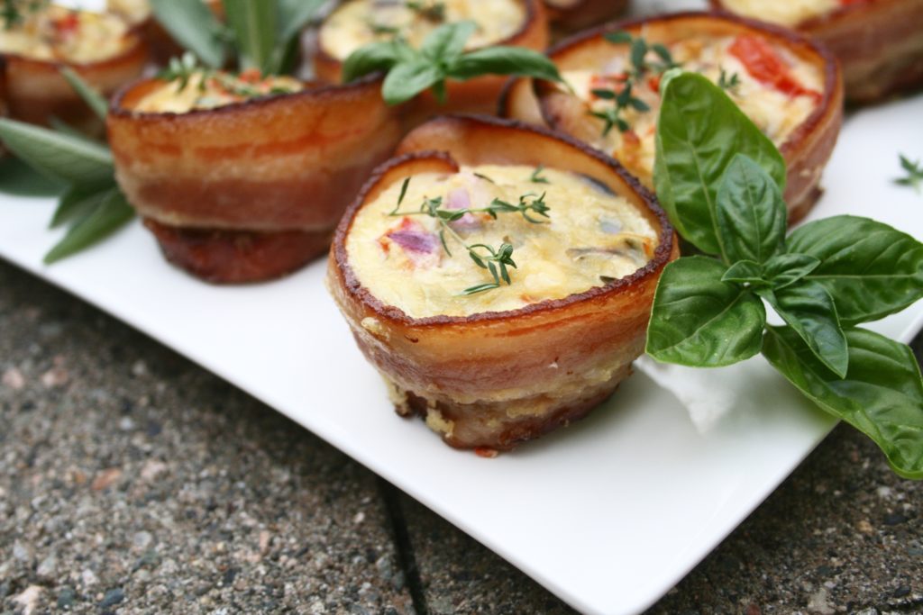 Bacon Wrapped Frittata Muffins