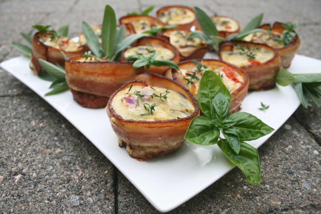 Bacon Wrapped Frittata Muffins