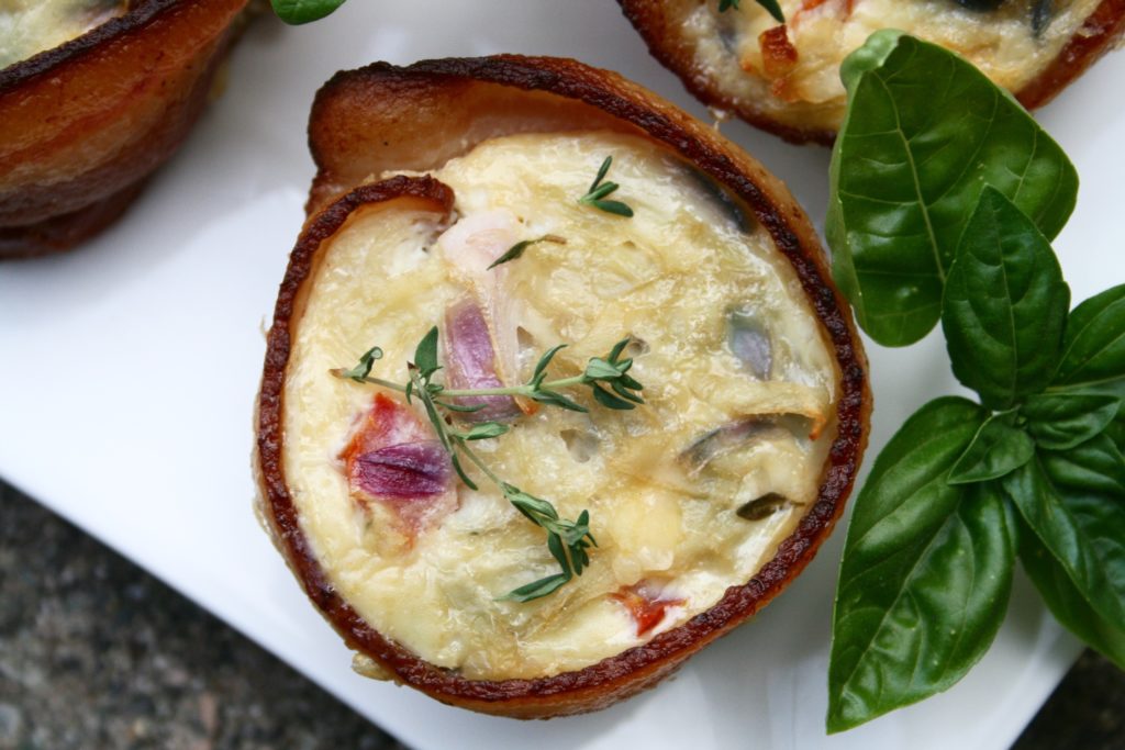 Bacon Wrapped Frittata Muffins