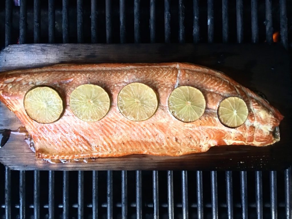 Cedar Planked Lime Salmon