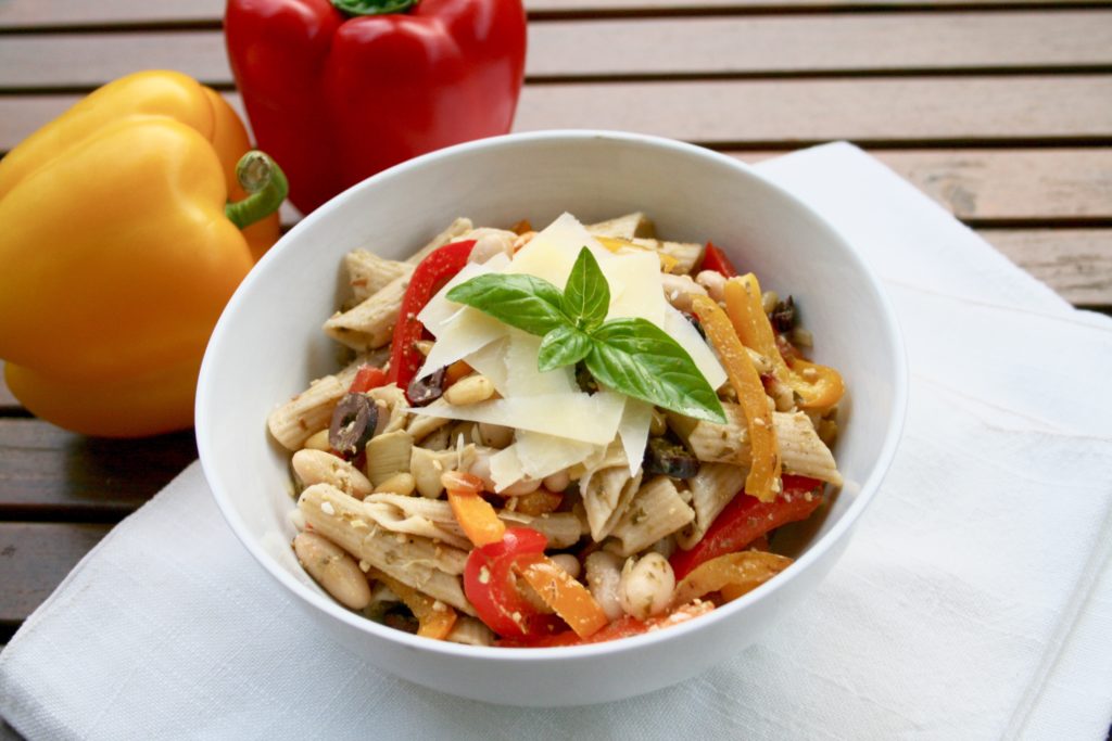 Pesto Pine Nut and Cannellini Penne Pasta