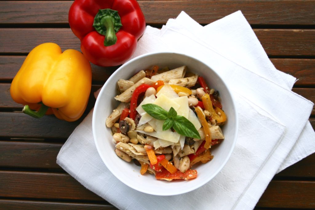 Pesto Pine Nut and Cannellini Penne Pasta