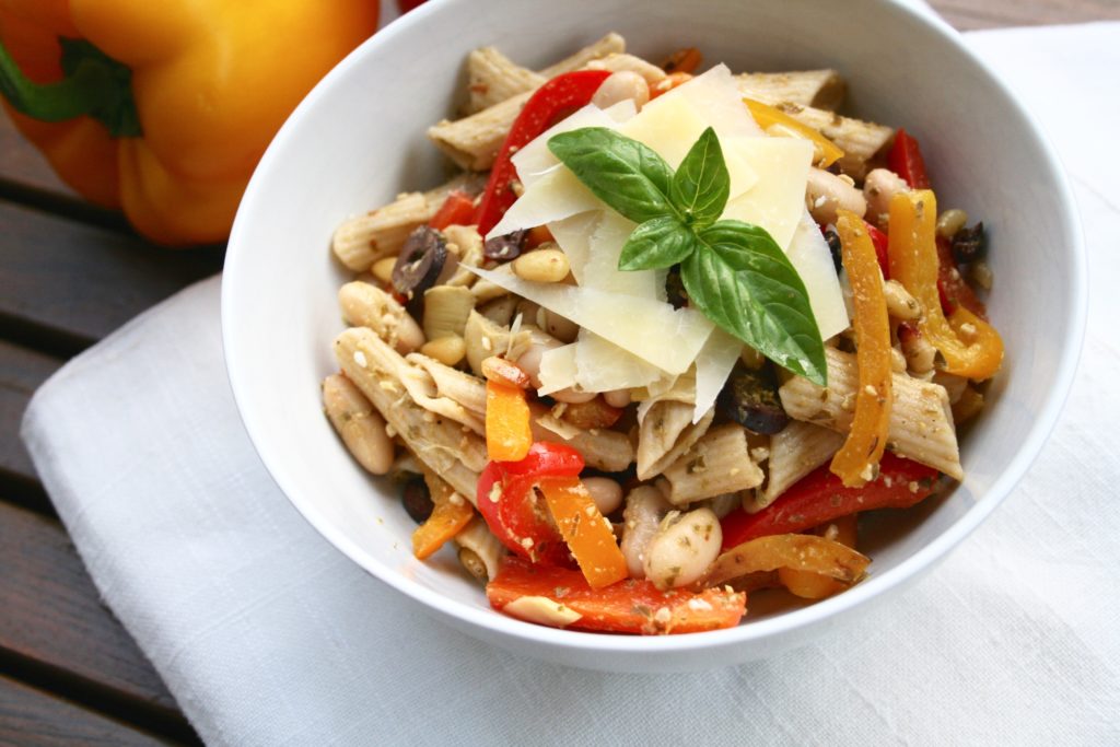 Pesto Pine Nut and Cannellini Penne Pasta