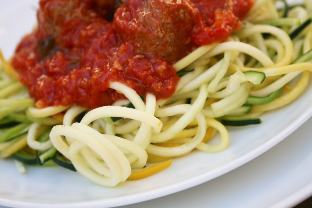 Meatballs and Zoodles