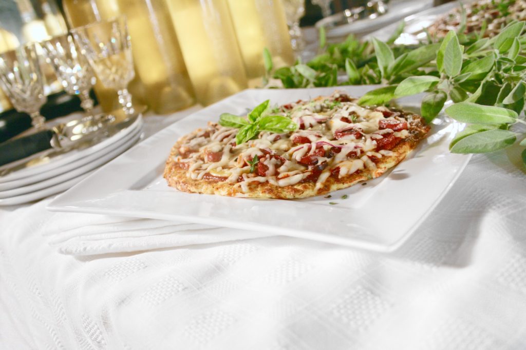 Cheesy Cauliflower Pizza