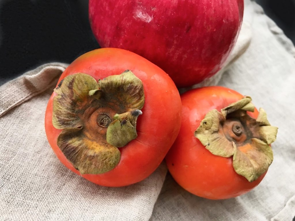 Persimmon Pomegranate Kale Salad