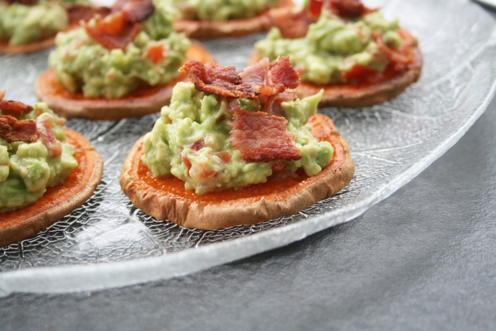 Guacamole Yam Bacon Bites