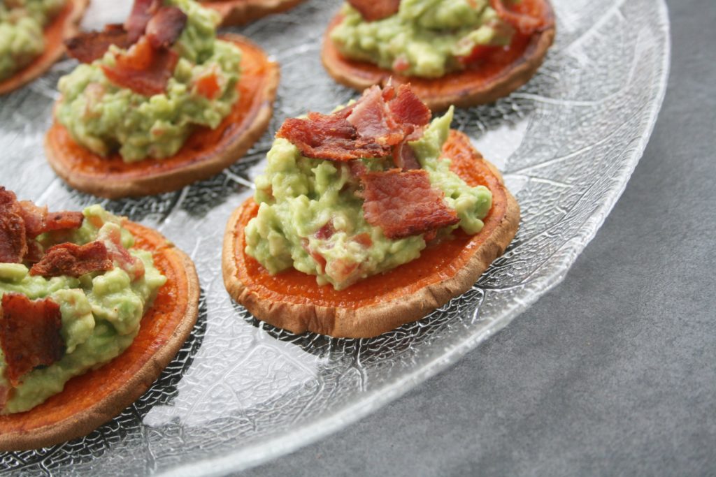Guacamole Yam Bacon Bites