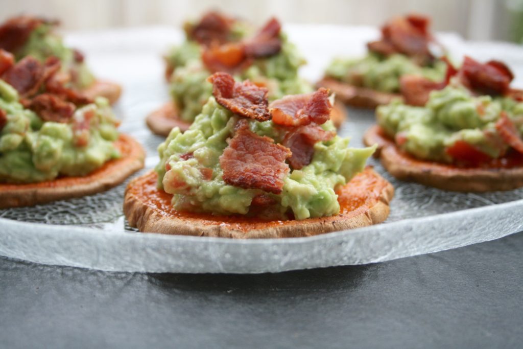 Guacamole Yam Bacon Bites