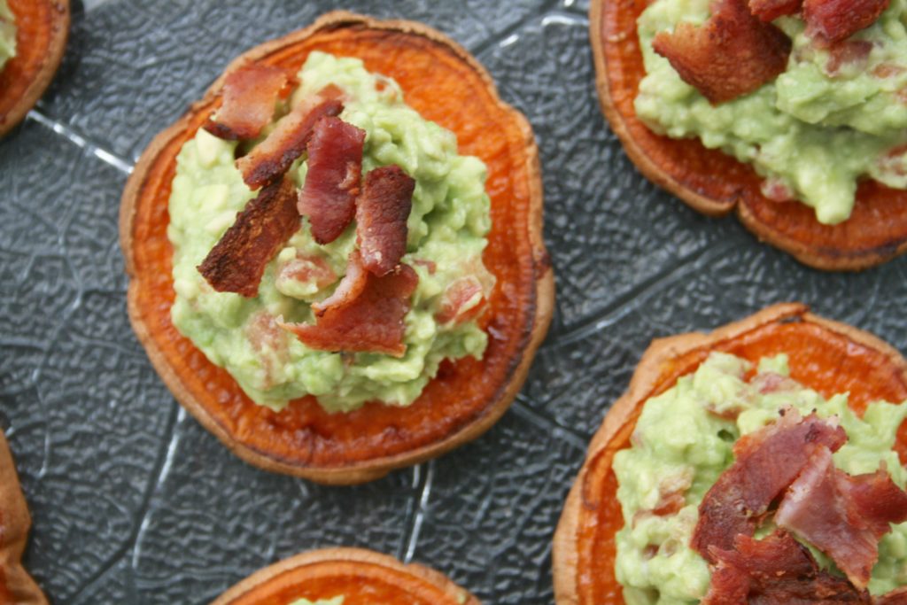Guacamole Yam Bacon Bites